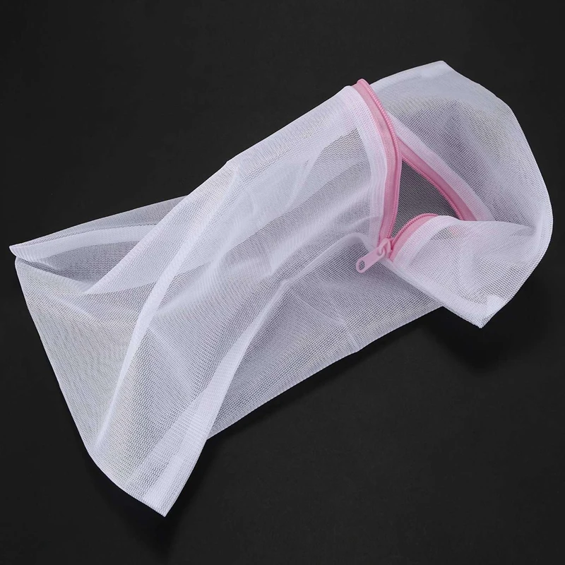 2X Laundry Underwear Net Mesh Washing Machine Bag Socks Lingerie Bra Bag 23Cm By 30Cm