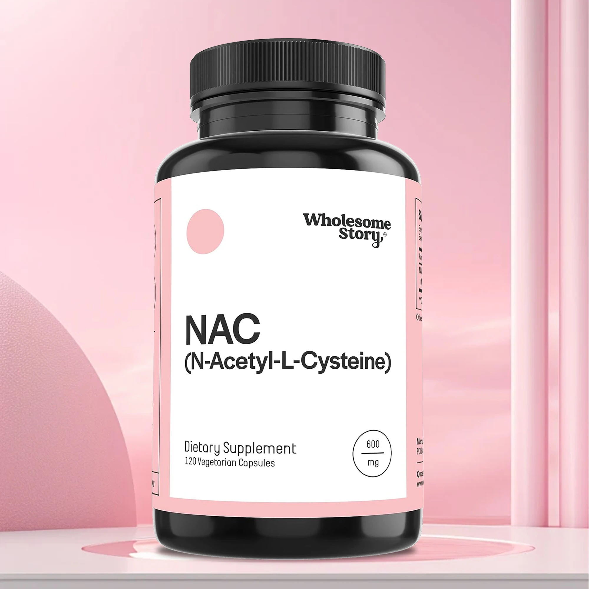 NAC (N-Acetyl L-Cysteine) 600mg - Promotes Cellular Health, Immune and Antioxidant Support, and Improves Liver Function