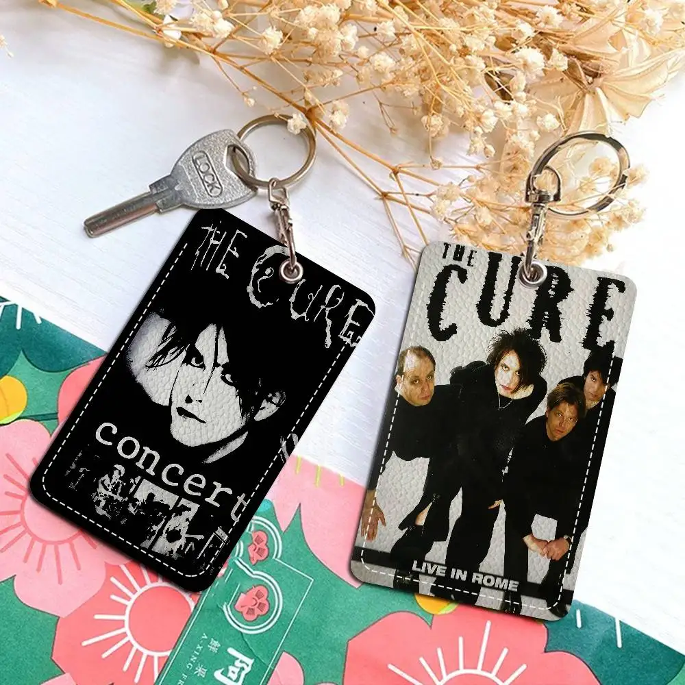 singer band The C-Cure vintage Cute Cartoon Inteated Elevator Card Acc Control Card Keychain Protective Cover Gift Keychain