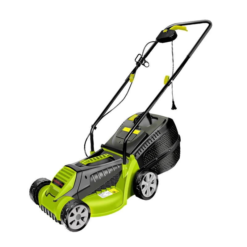 

220V Electric Lawn Mower Hand Push Grass Cutting Machine Multi-Function Lawn Mower 3 Gears 1600W