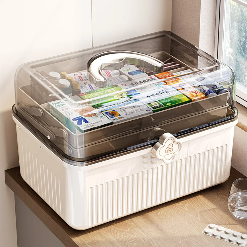 Multi-layer Medicine Box for Home Use,Large-capacity Medicine Organizer,Drug Organizer,Medicine Storage Box,First Aid MedicalBox
