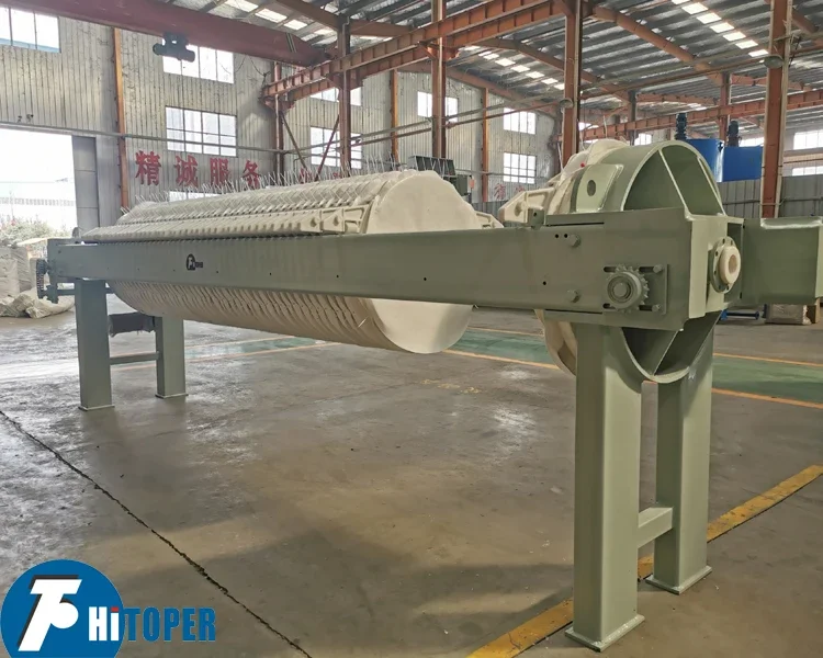 800mm round plate filter press used for solid-liquid separation