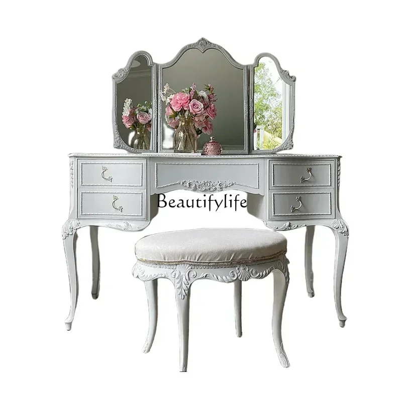

Nordic Storage Dresser Drawers White Aesthetic Luxury Wood Hotel Makeup Table Bedroom Women Mesa De Maquillaje Dresser Furniture