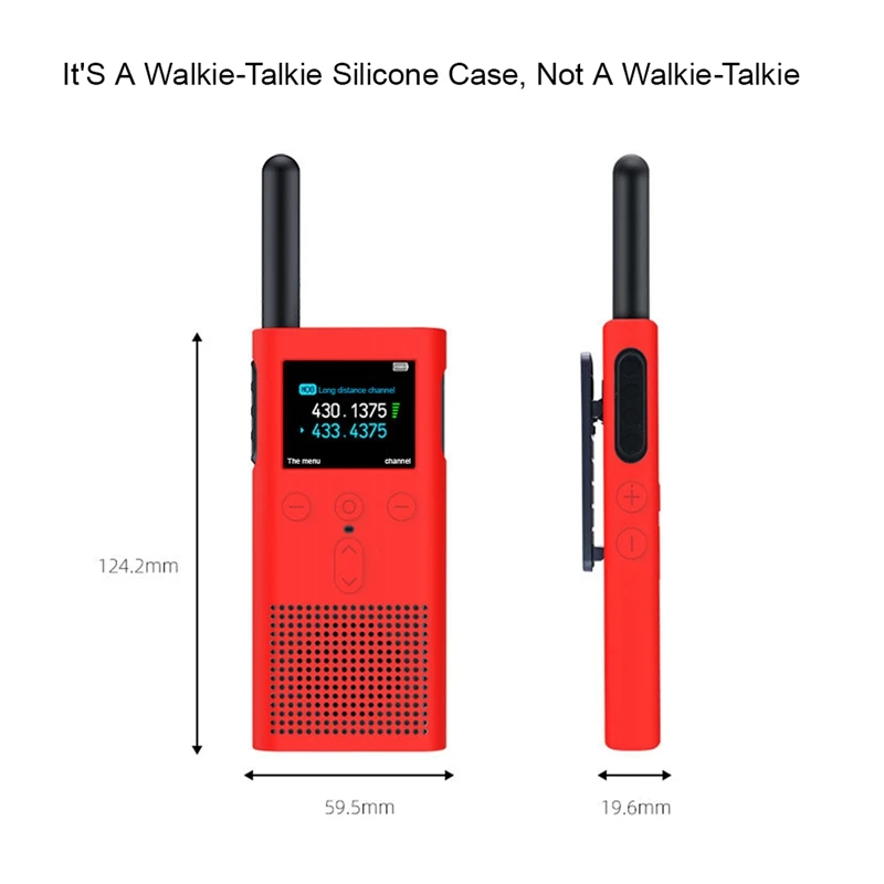 Capa protetora de silicone Xiaomi Walkie Talkie 2S, Capa Interphone, Shell, Acessórios Anti-Drop