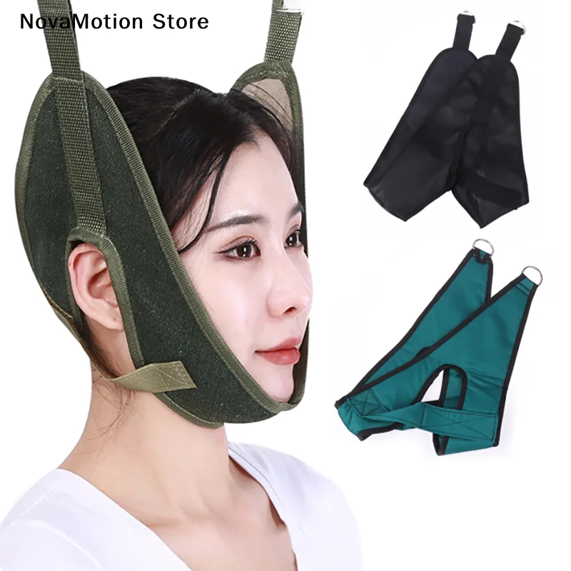 Chiropractic Tools Neck Harness Neck Stretcher Hanging Cervical Traction Device Neck Stretching Belt Osteochondrosis Pain Relief