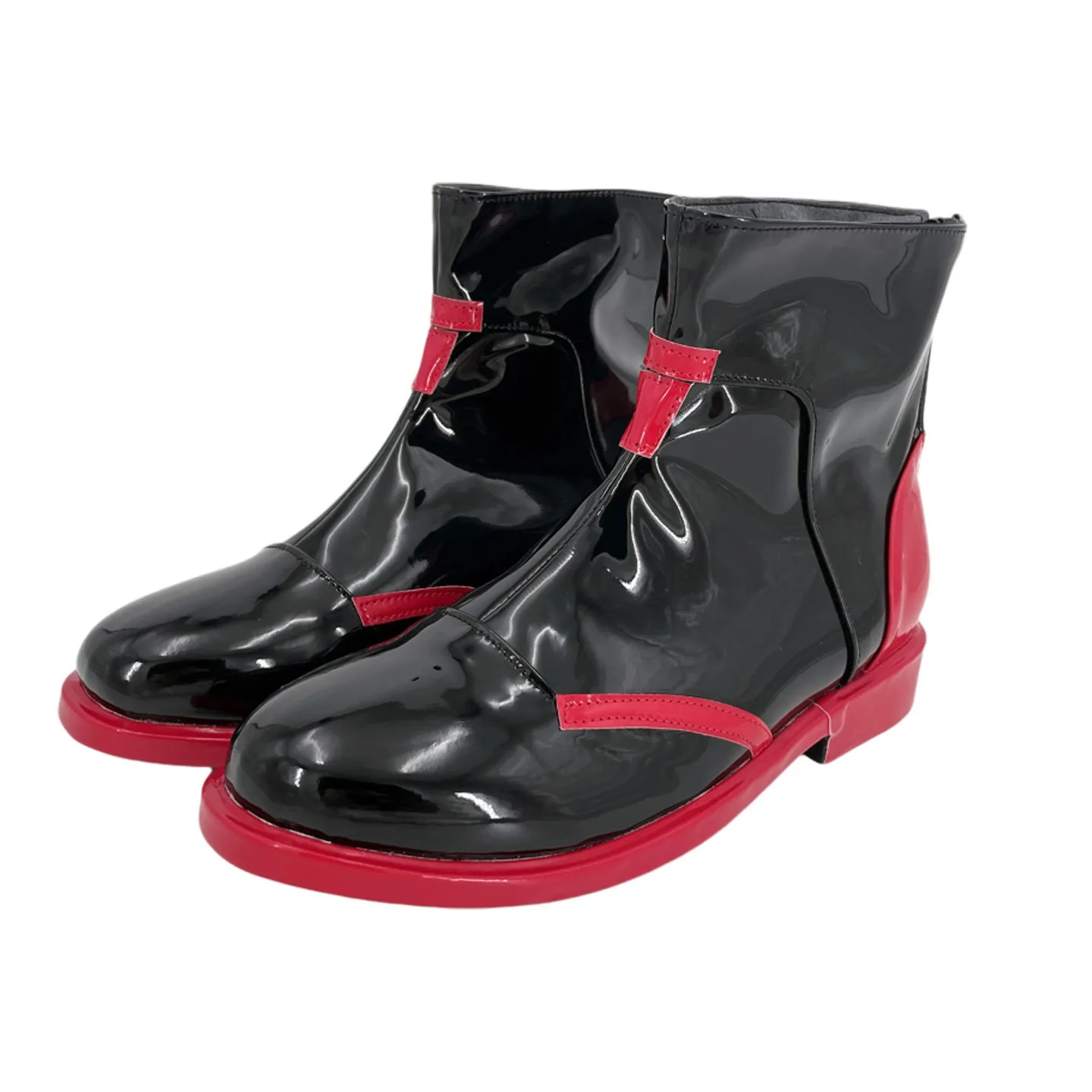 Tsukatsuki Rio Cosplay Shoes Game Blue Archive Cosplay Black Red Boots Halloween Party PU Leather Shoes Custom Made
