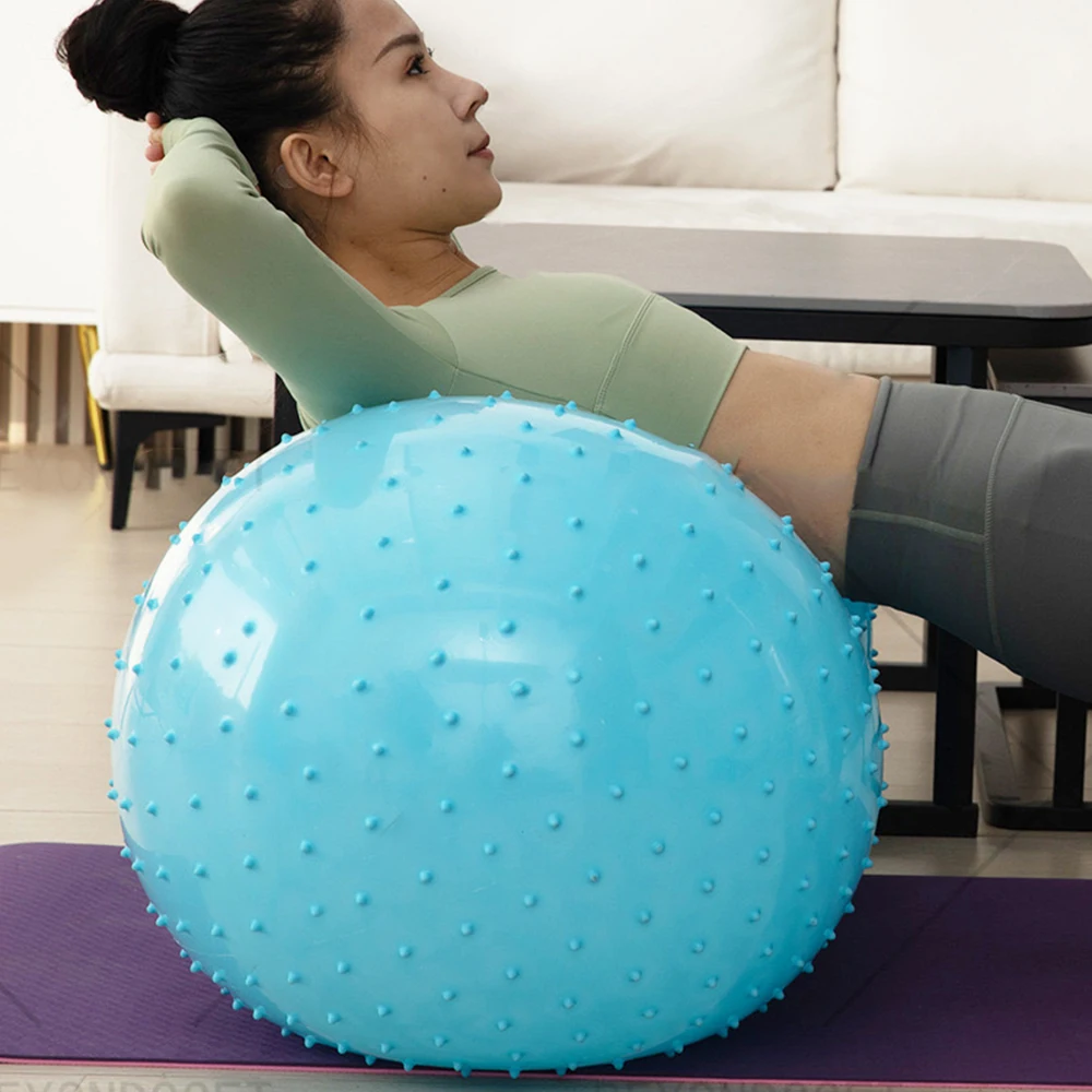 Pelota de Yoga de maní antiexplosión gruesa de 45x90cm, pelotas de Yoga de punto flotante para masaje, pelota de entrenamiento de equilibrio físico