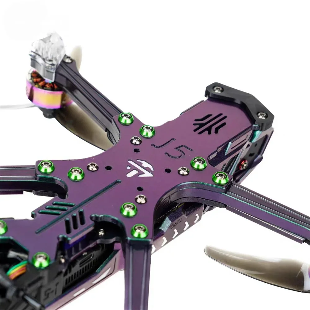 TJRC Tianjian J5V2 quadcopter frame O4pro video transmission suitable for 5-inch frame flower flying aerial photography colorful