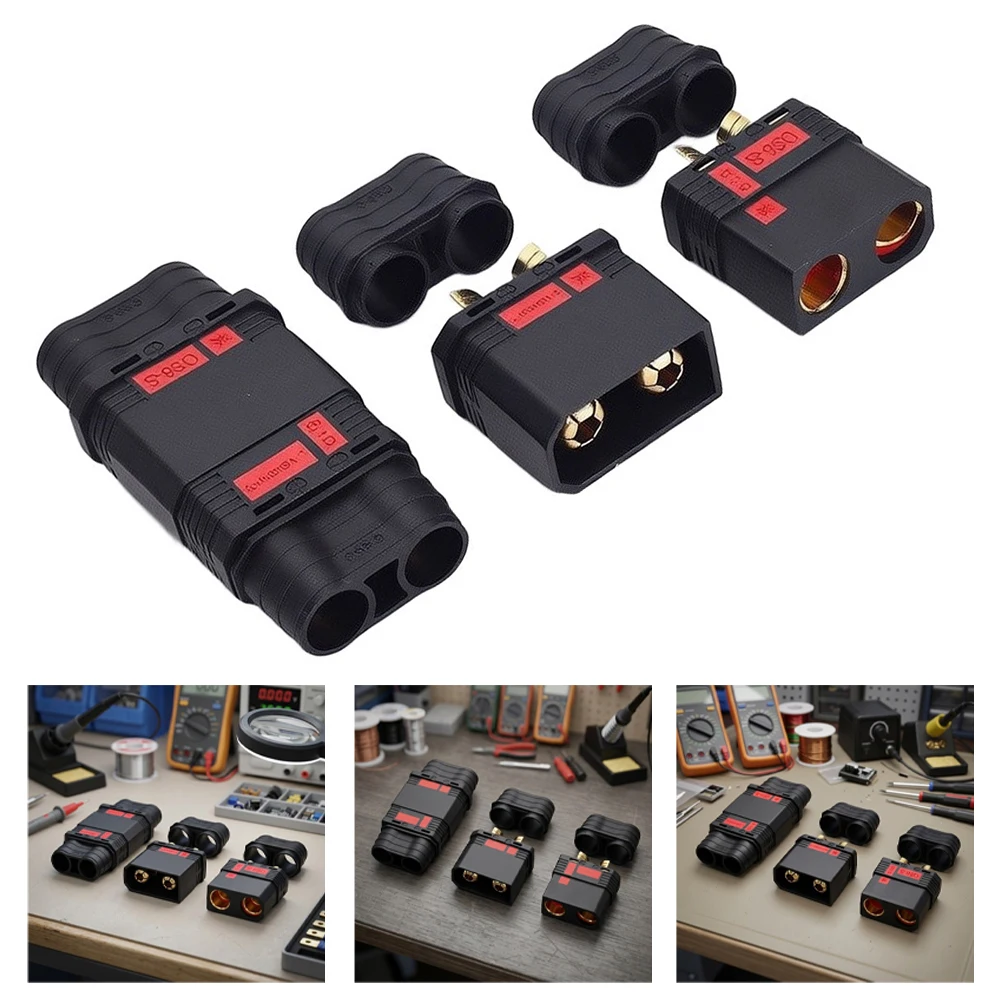 1 Pair QS8-S Anti-Spark For Battery Connector High Temp Resistant Compatible with 100A Current Load for EV and Energy Projects