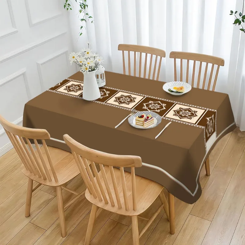 One polyester tablecloth, suitable for indoor/outdoor use - perfect for picnics and festive partieszyc
