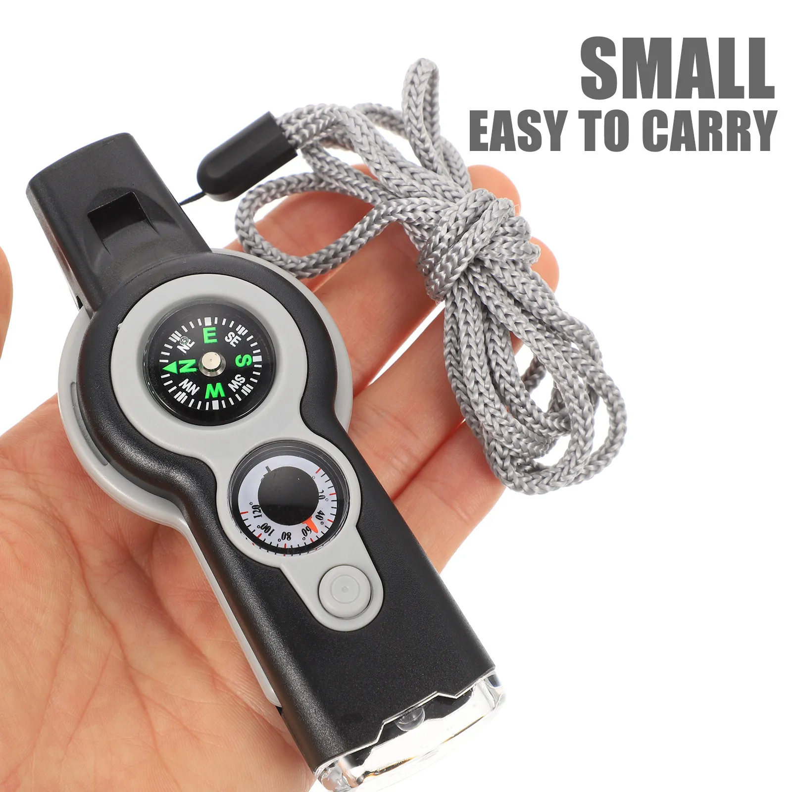 Survival Whistles Outdoor Multi Functional Emergency Life Saving Compass Thermometer Loud Camping Hiking Safety Outdoor Distress
