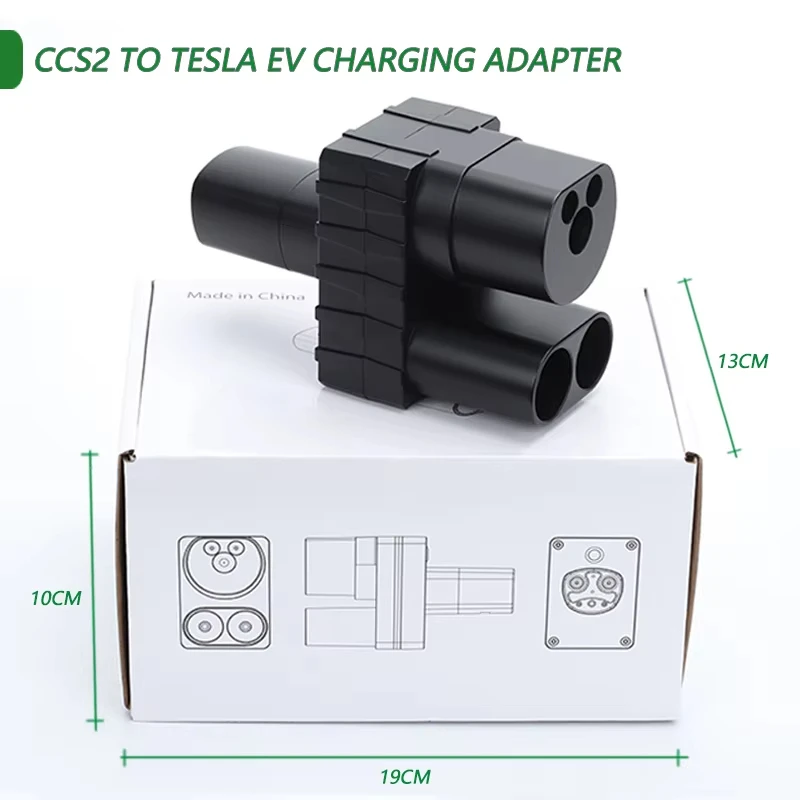 CCS2-테슬라 EV 충전기 어댑터, 전기 자동차 충전, CCS 콤보 2-TPC 컨버터, 테슬라 모델용, Max400A, 175KW, DC500V