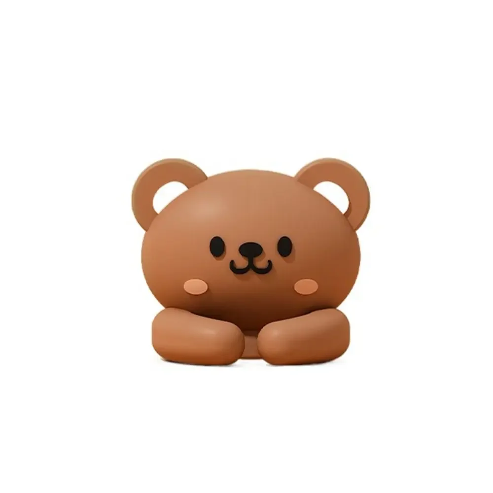 かわいい自己粘着ケーブルクリップかわいい動物デザインデスクトップオーガナイザーケーブルホルダーコードワインダークリップイヤホン