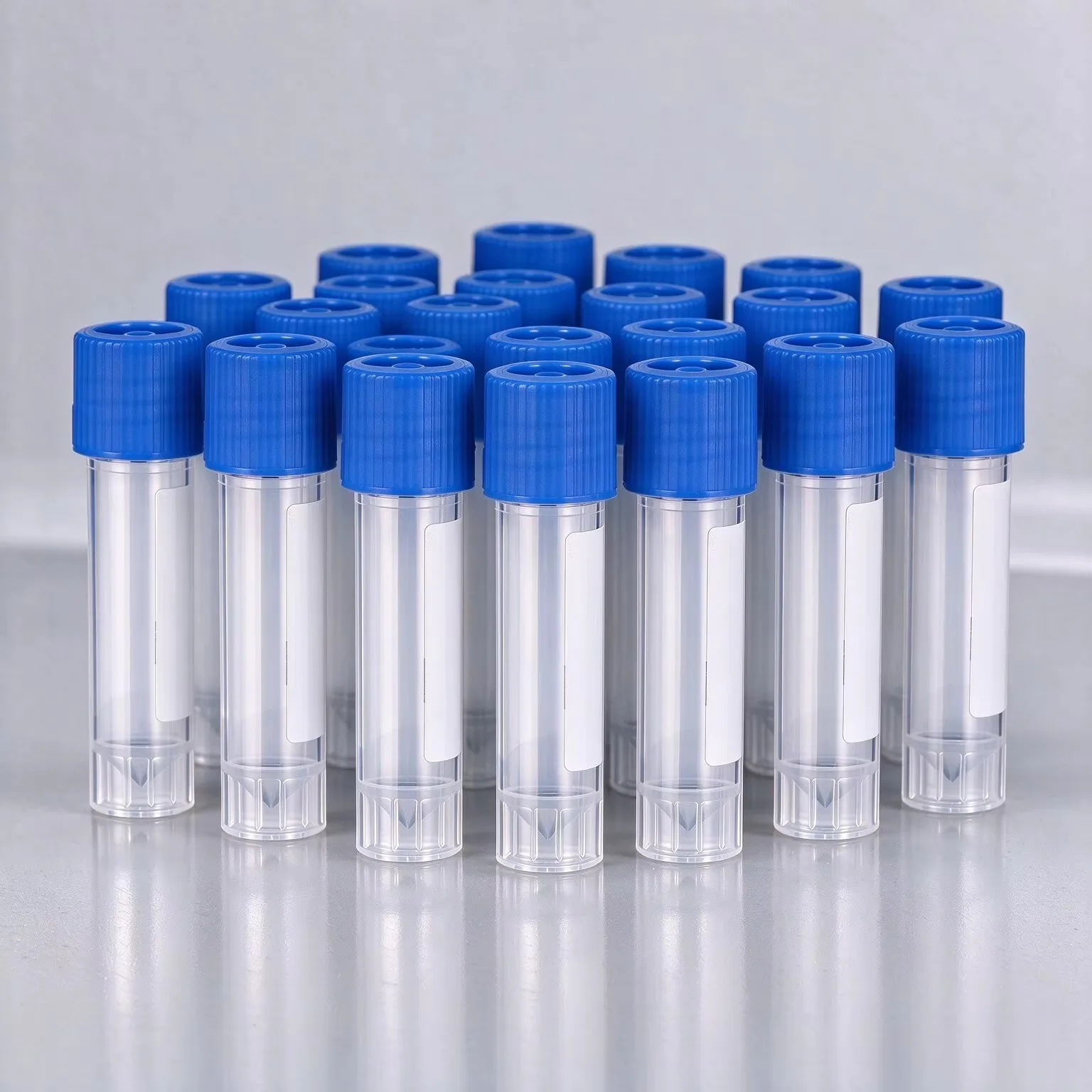 10-100pcs 1.8ml Freezing Tubes with Screw Cap, Graduated Plastic Cryovial Lab Sample Cold Storage Container, Standable Test Tube