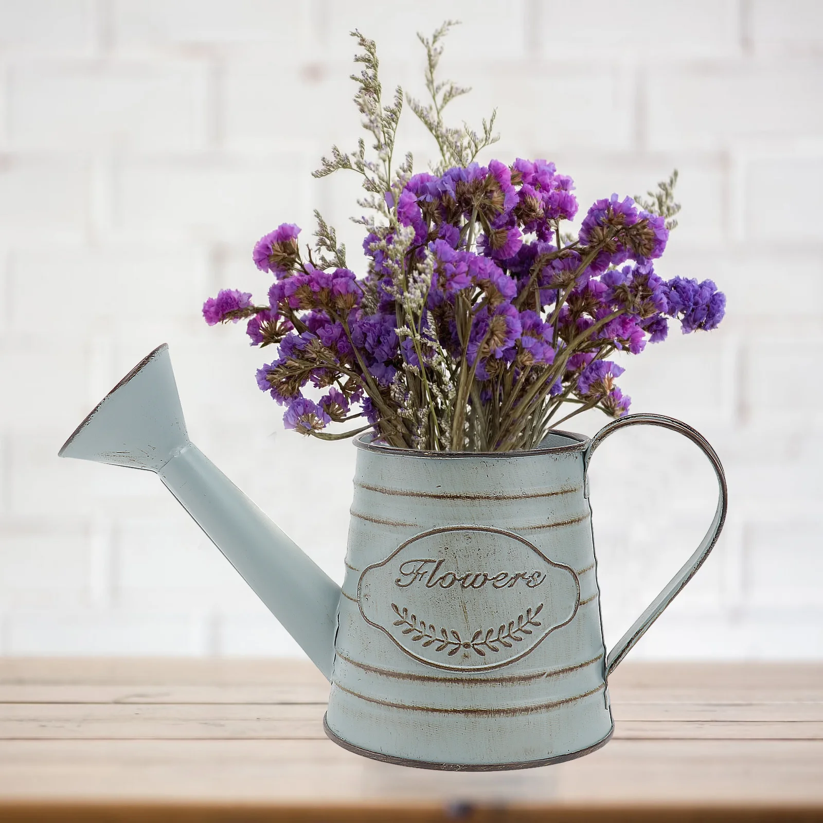 1 قطعة مزهرية حديدية مزخرفة على الطراز القديم زينة للمشهد الداخلي تشكيلة زهور رائعة قطعة مركزية