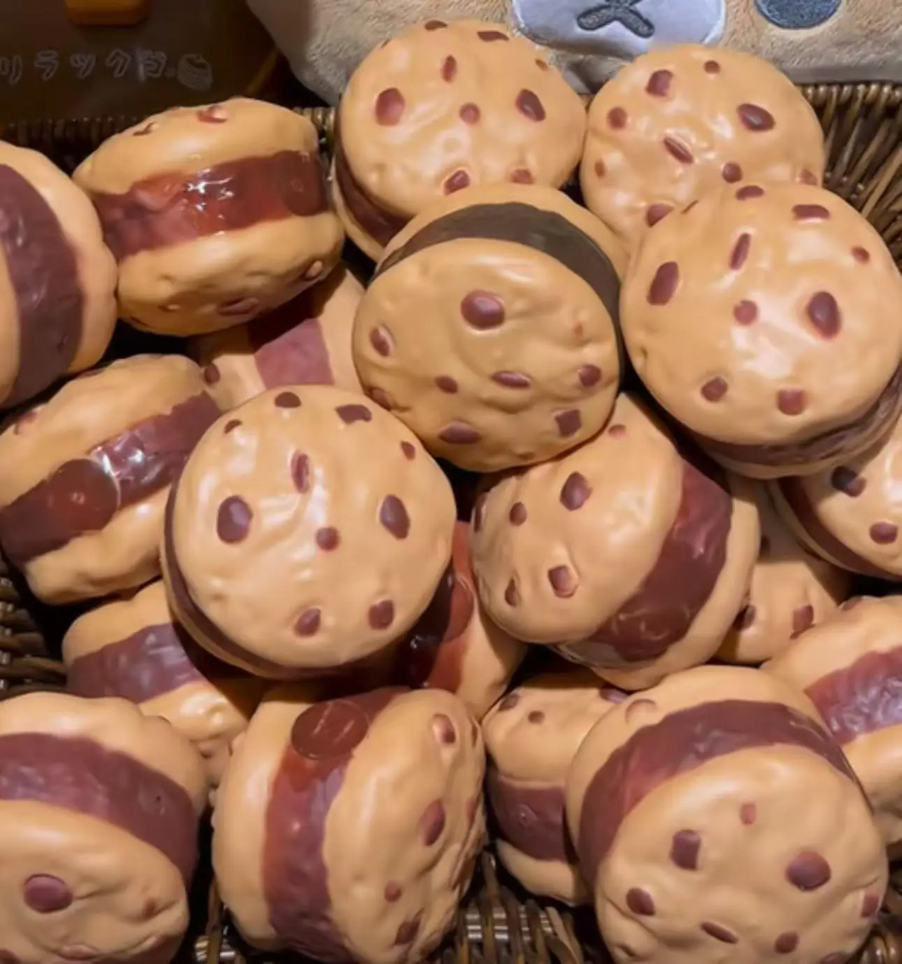 Chocolate Cookie Squishy Stress Ball Crunchy Squeeze Toy Round Blocks Filled ASMR Anti Stress Release Hand Relax Gift Toy