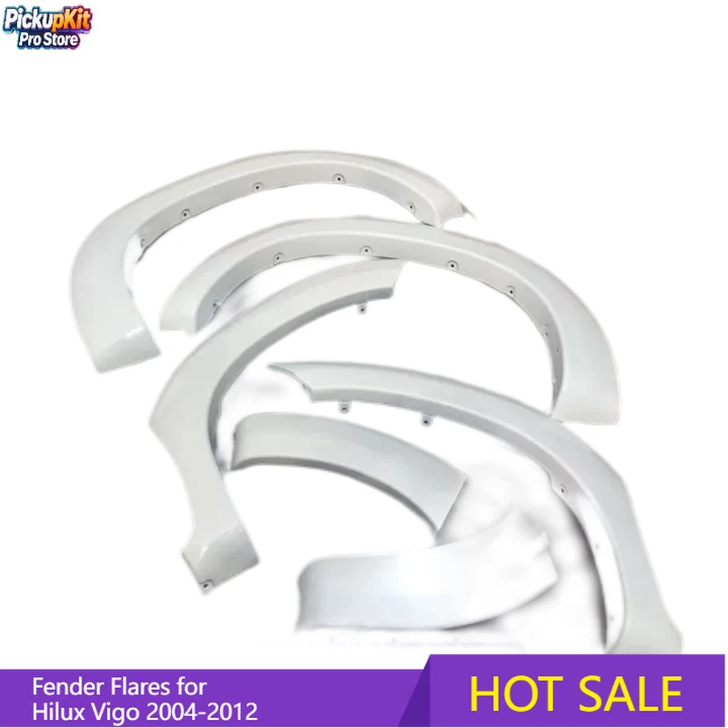 

Premium Heavy Duty PP Style Pickup Fender Flares for Hilux Vigo 2004-2012 Offroad Auto Accessories