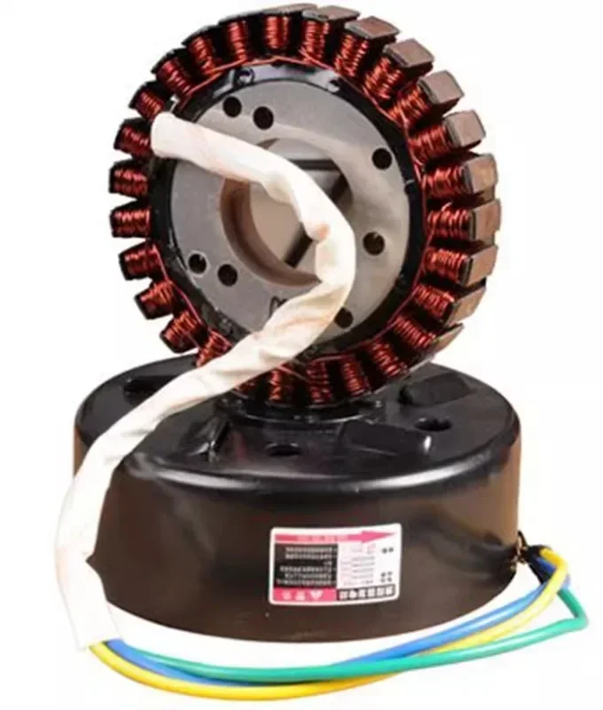 

Electric vehicle range extender stator rotor high temperature pure copper 27 pole coil battery car 48V to 72V