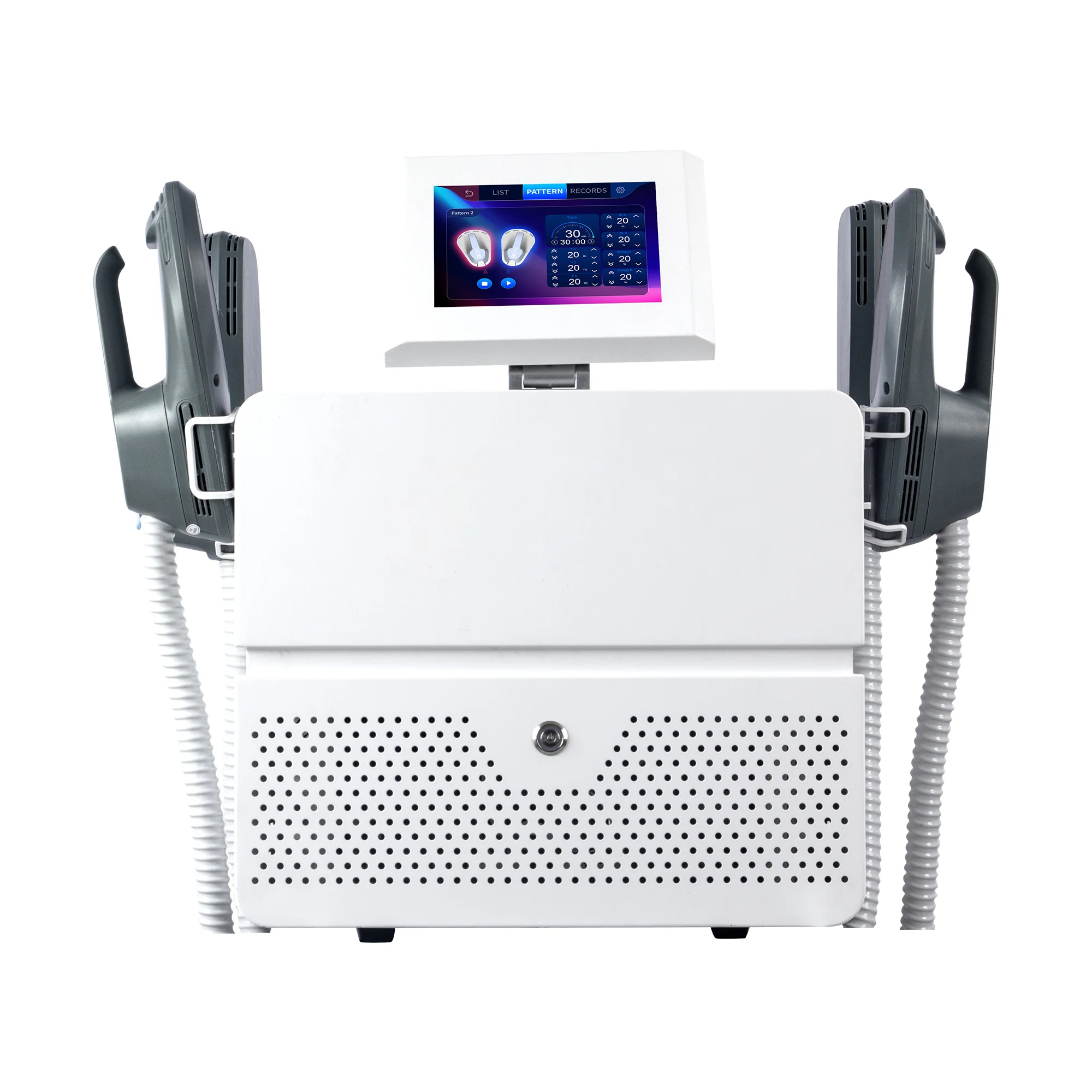 Máquina para esculpir el cuerpo EMS, 4 asas, estimulación electromagnética EMS, máquinas para adelgazar el cuerpo, construcción muscular