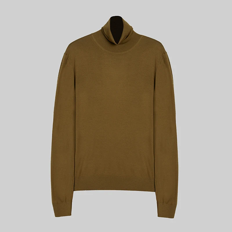 

Легкий вязаный свитер с высоким воротом TA2M30353, круглый вырез, длинный рукав, традиционный китайский стиль, женский топ, модный стильный дизайн.