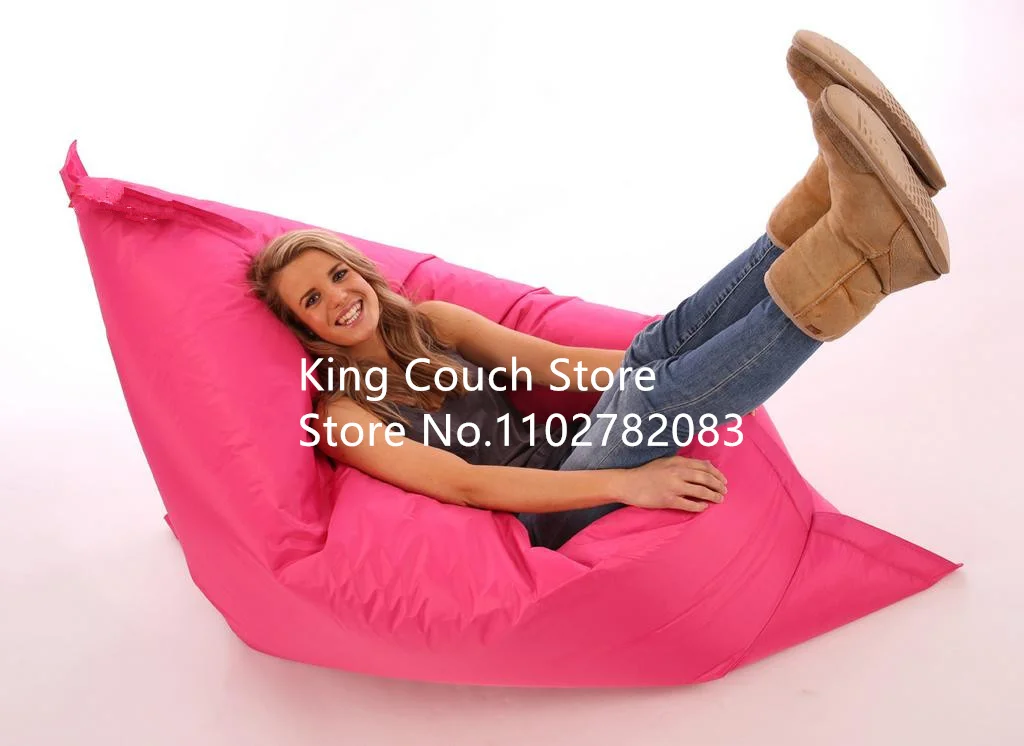 outdoor water resistant High quality 600D OXFORD Good Factory Supplier XXL Bean Bag Chair Big Beanbag Sofa Beanbags For Sleeping