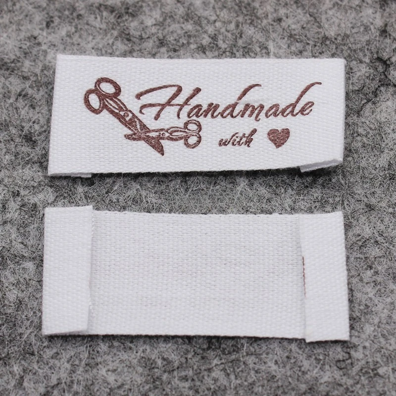 Handmade Cotton Fabric Label: In-Stock Cotton Neck Label for Children\'s Sweaters, Scarves, and Handmade Fabric Bags