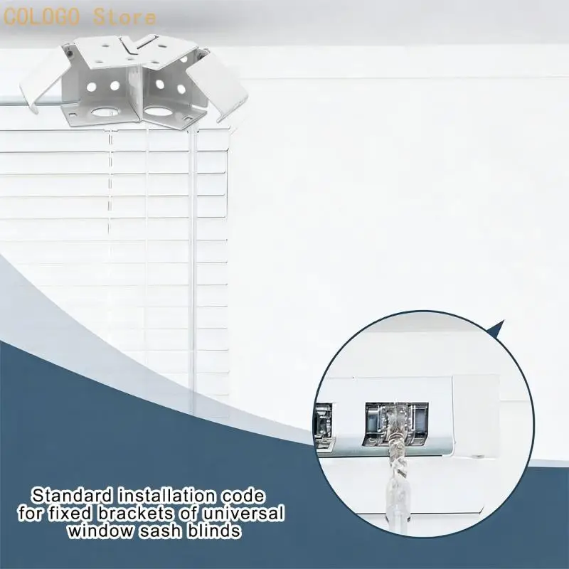 Heavy Type Mount Ceiling and Wall Brackets for Venetians Blinds Loading D0LD