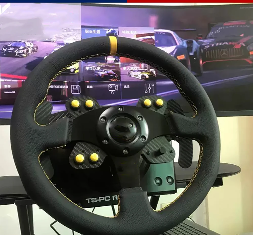 

14 Inch Car JDM Steering Wheel Universal Drift Leather Sports Racing Steering Wheel Volante For Honda VW Golf Cars Accessories ﻿