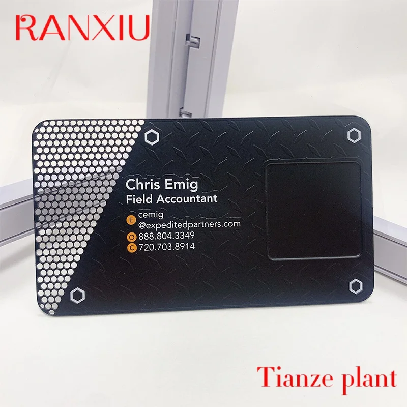 

Custom Custo Logo Laser Engraving Hollo L Sn Printing Exquisite Personal att Bla etal Busins Card