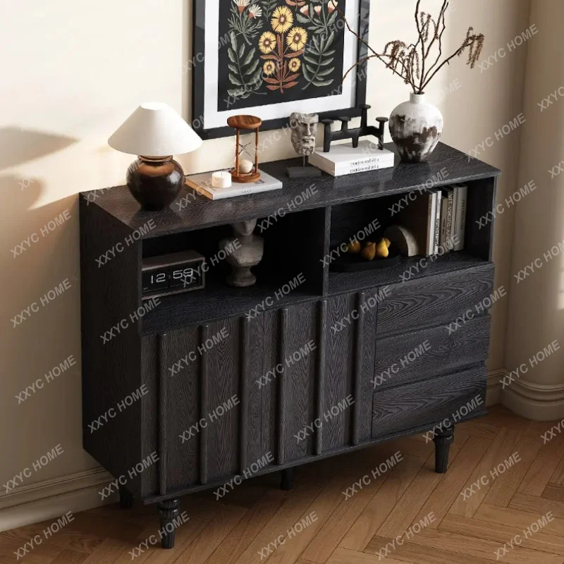 XX Retro Sideboard Cabinet Vintage Style Entryway Cabinet Integrated Wall Storage Decorative Cabinet