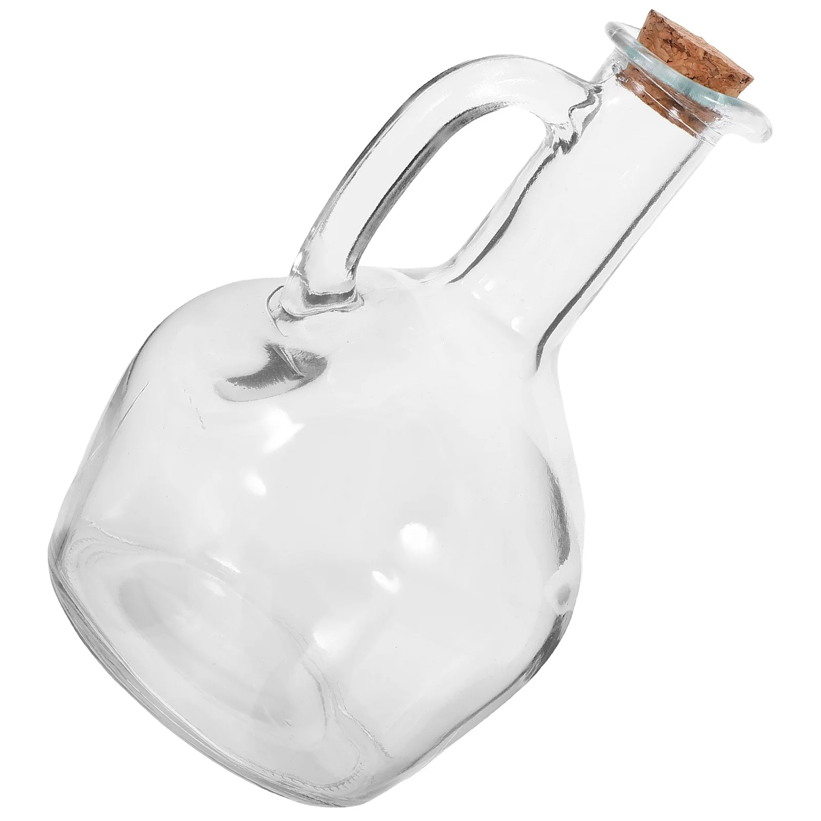 

Glass Oil Bottle Transparent Seasoning Dispenser Kitchen Oil Vinegar Soy Sauce Container with Handle Small Condiment Bottle