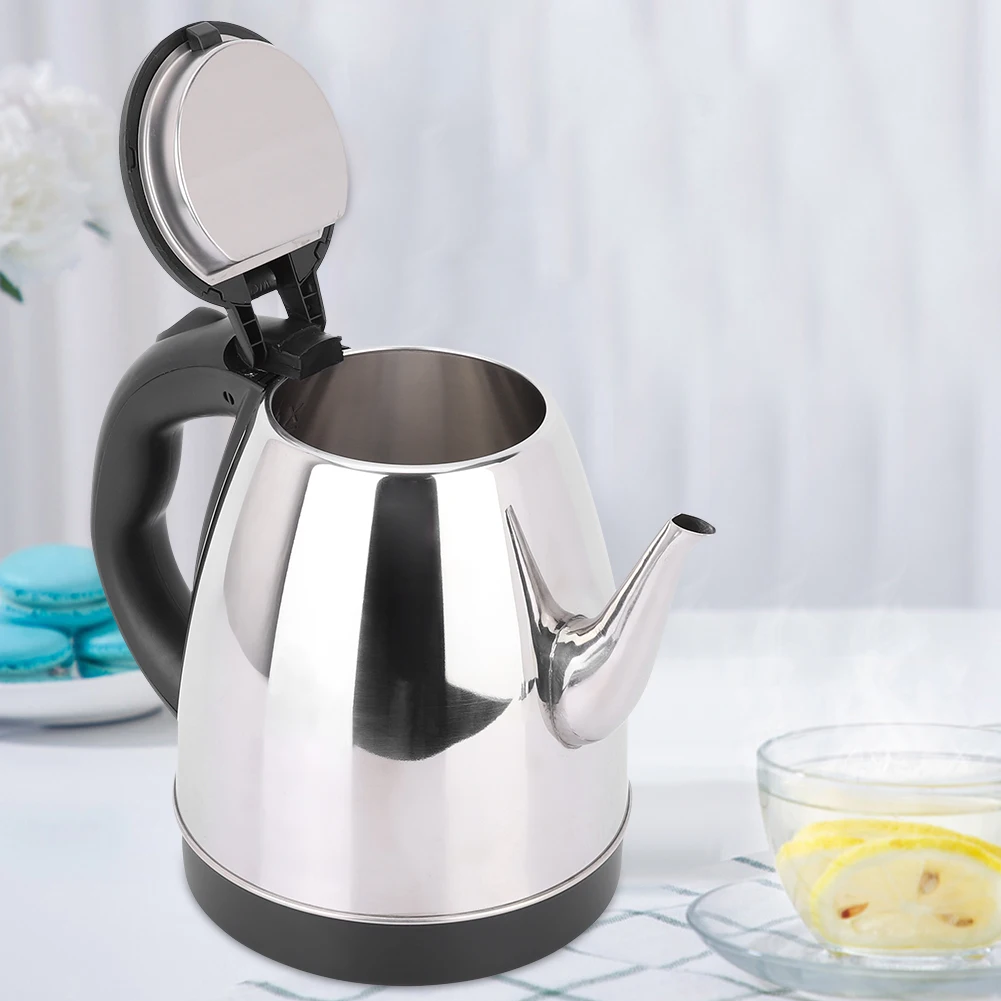 Stainless Steel Electric Kettle 1.5L Large Capacity Fast Boiling Water Heater Pot for Home Use Automatic Shut Off Cool Touch