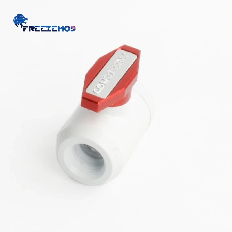 FREEZEMOD White Water Tap Drain Valve Faucet Dual G1/4 Thread Stopper Liquid Stop Fitting PC MOD Watercooling Parts FM-YGNSB/SS