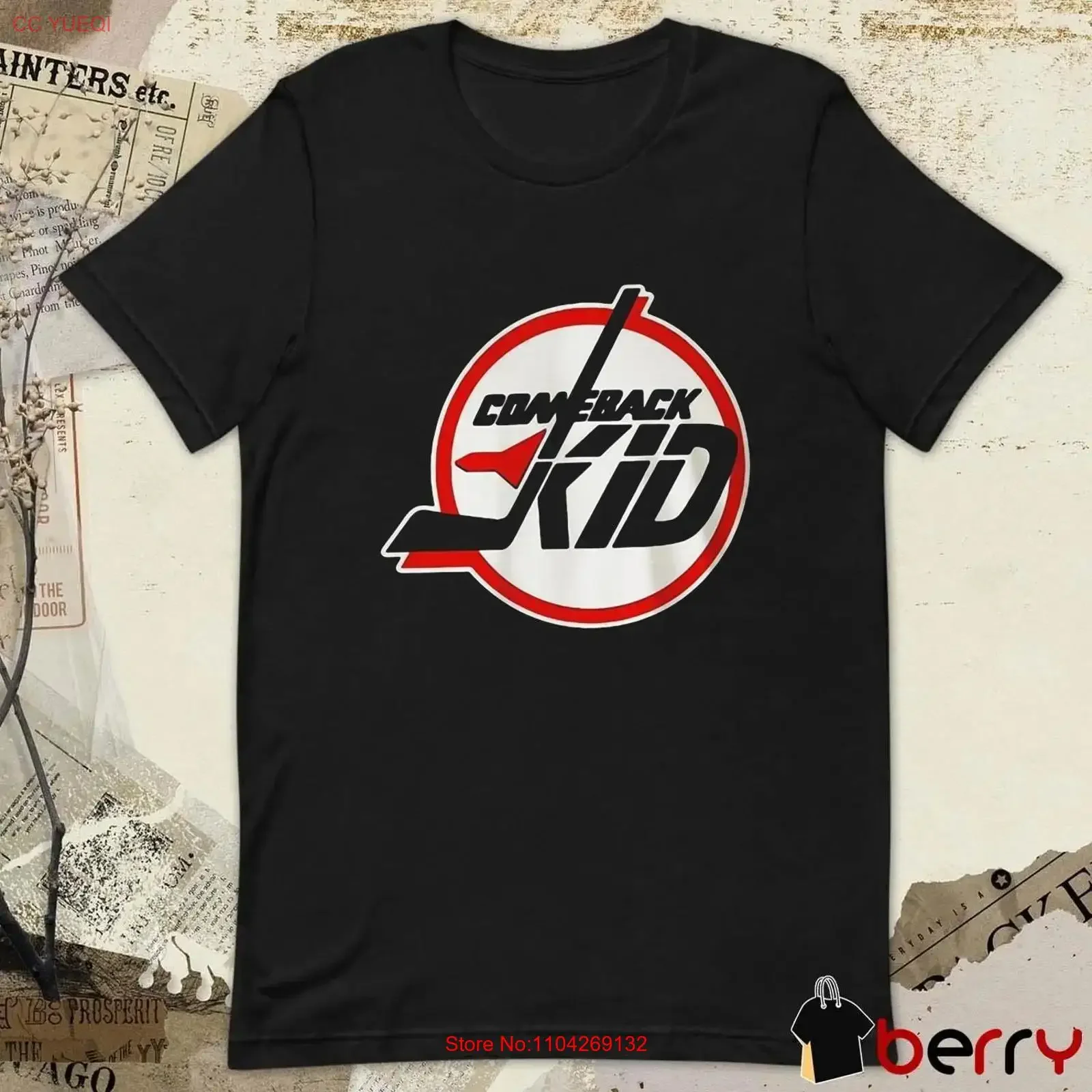 Comeback kid jets cut loose Black Cotton All size S 5XL T Shirt HS139 long or short sleeves vintage Washed Unisex Stylish homme
