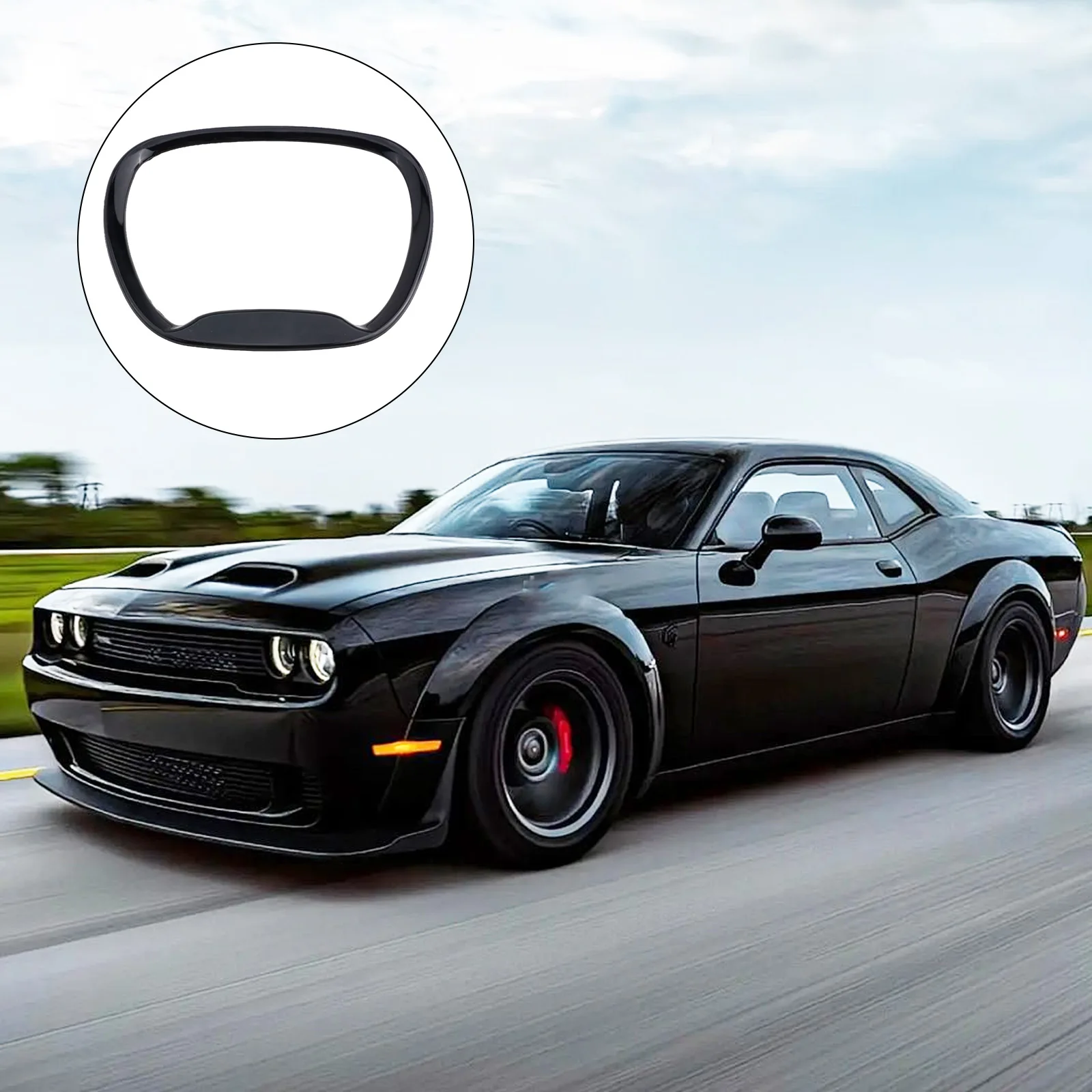 

Наклейка на чехол на руль для Dodge Charger 2015 2022, для Challenger 2015 2022 и 2014 2021, простая установка