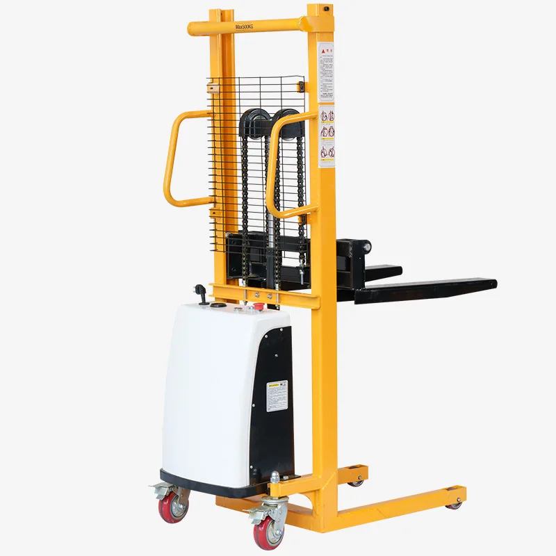 

Factory custom semi-electric stacker electric forklift hydraulic pallet stacker
