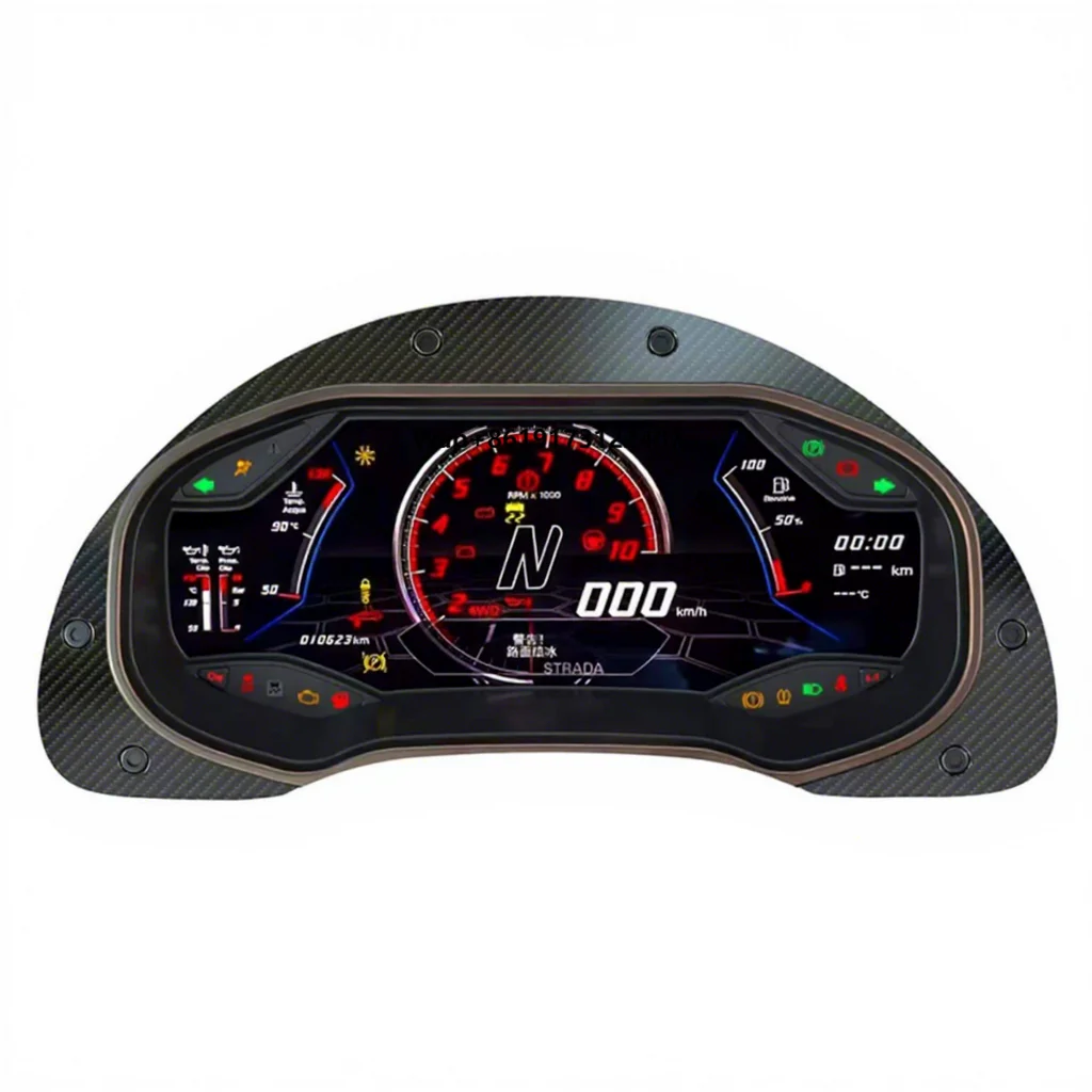 New 12.3 Inch Car Dashboard Digital Cluster with Built-in and 1080P HD Video Support