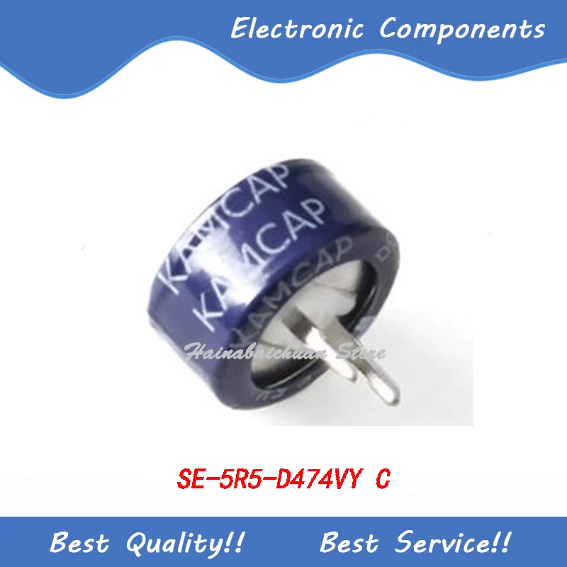 10 Pcs/Lot SE-5R5-D474VYH 5.5V 0.47F H Type SE-5R5-D474VY 5.5V 0.47F C Type Supercapacitor New and Original In Stock