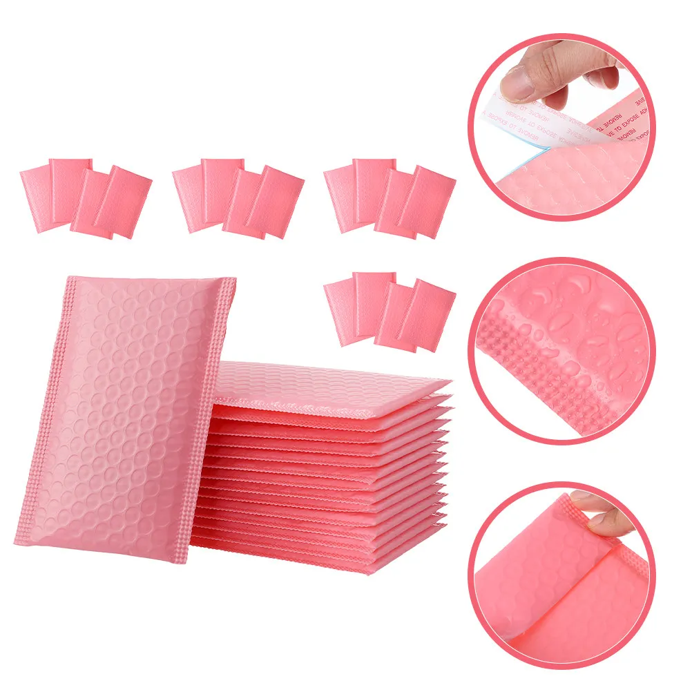 60Pcs Bubble Shipping Bags High-Density Co-Extruded Film Padded Mailing Envelopes for Cards Keychains Jewelry Small Items Secure