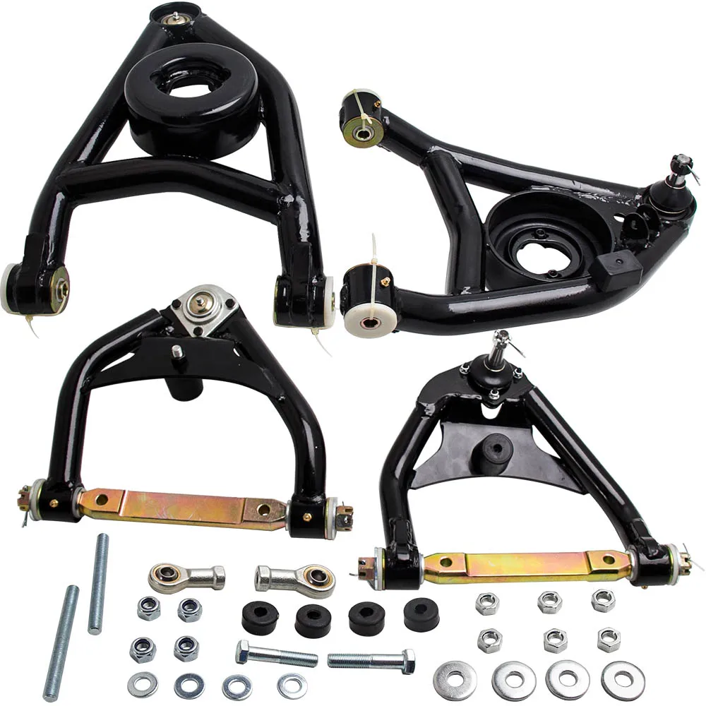 MaXpeedingrods 4 Pcs Heavy Duty Tubular Control Arms A Body Upper & Lower HD Set For Oldsmobile Cutlass 64-72