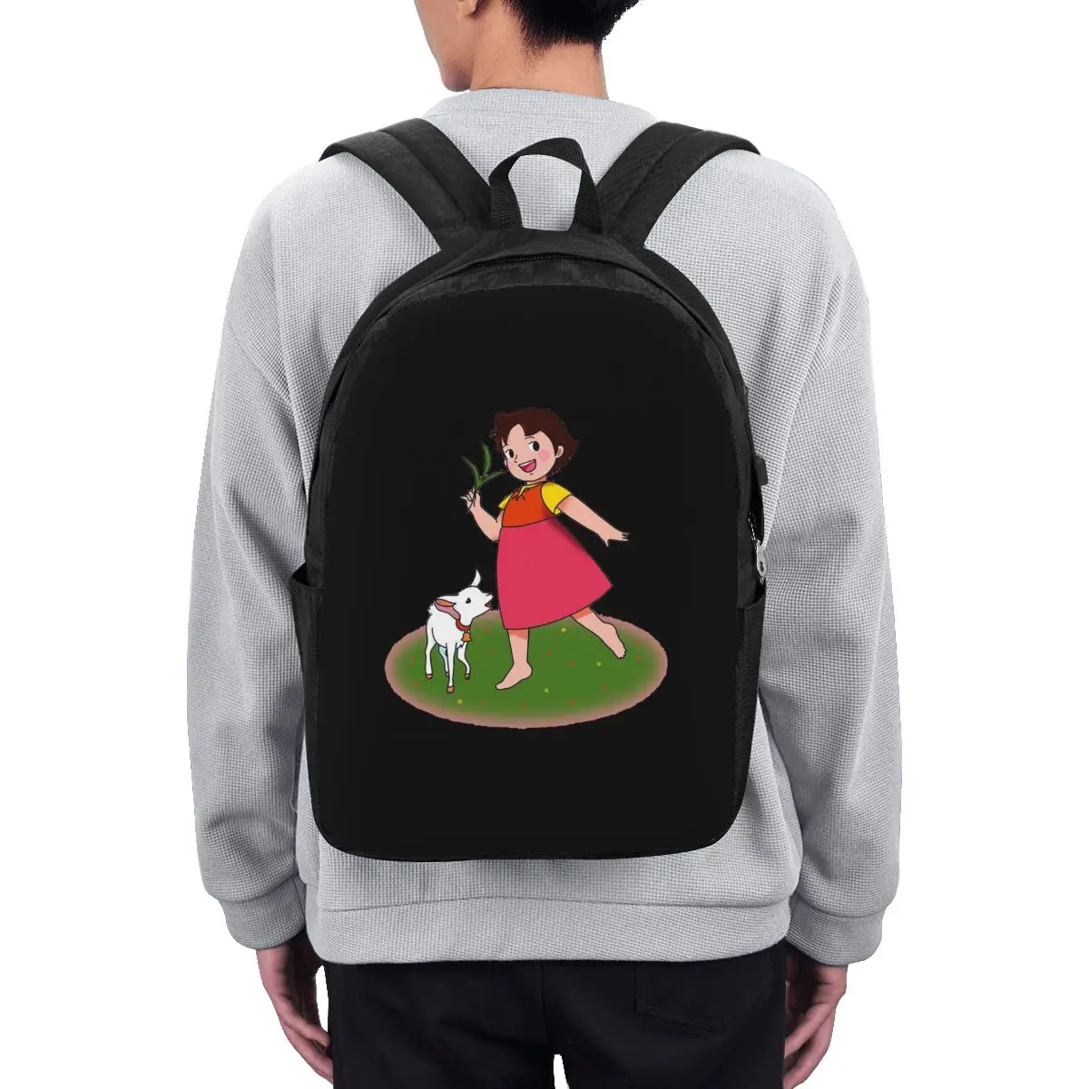 

Heidi Cartoon 70s (2) Backpack Travel Notebook Bag Computer College Student School Bag Laptop Shoulder Bags for Men Women