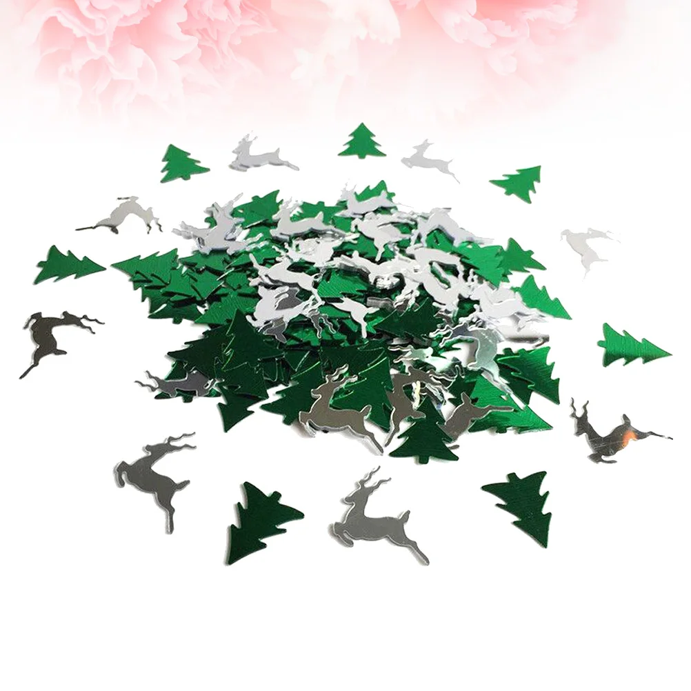 

3 Packs Winter Elk Confetti Christmas Party Decoration Reusable Plastic Table Scatter for Wedding Holiday Shower
