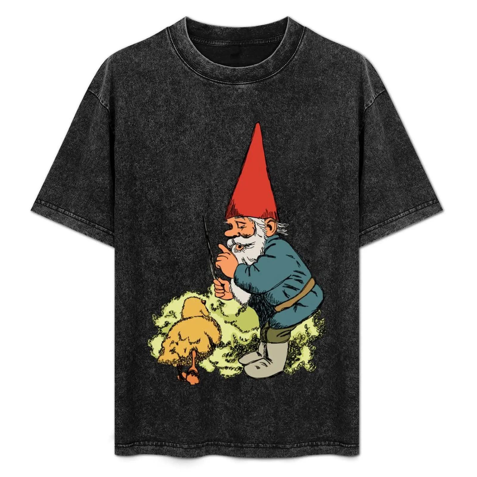 

David de Kabouter - Sketch Color T-Shirt Soft Touch Basic Cotton T-Shirt