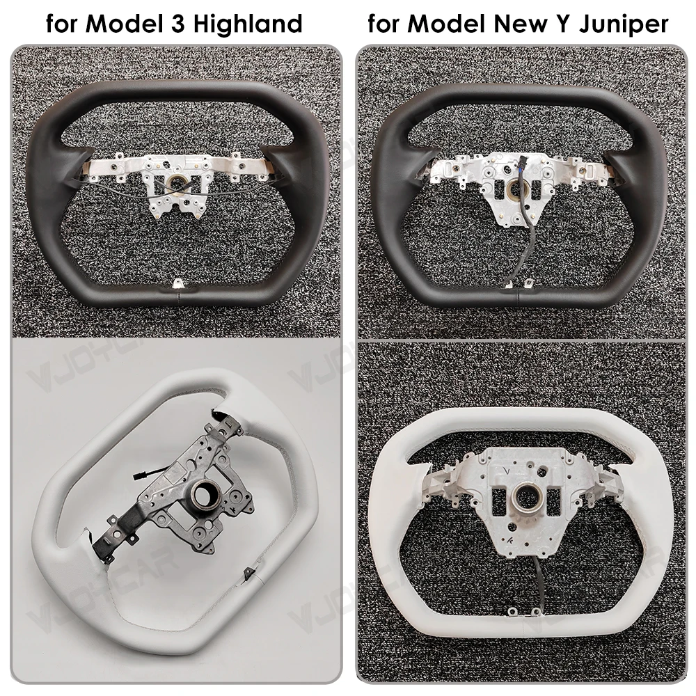 Latest For New Model Y Juniper Cybertruck Yoke Handle with Heating Hexagon Racing YOKE Steering Wheel for New Model 3 Highland