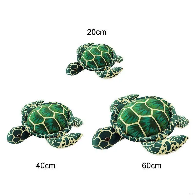 95ae Big Sea per Tartle Plush Tortoise per bambolo cuscino morbido PP in cotone cuscinetto cuscinetto per animali per