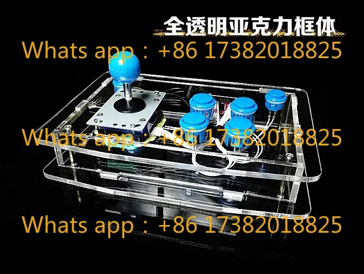 Mobile Phone Joystick Computer Joystick Transparent Frame Joystick King of Arcade Game Machine