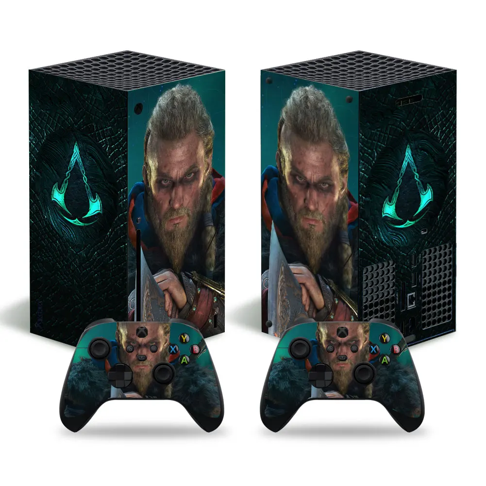 Novos acessórios do jogo design personalizado vinil decalque capa de pele para xbox série x controladores adesivo #4084