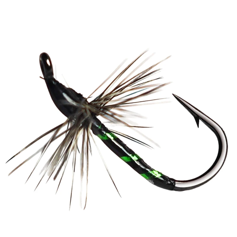 

Micro Lure Imitate Ant Fly Hooks Minnow White Bait Striped Shiner Practical Fly Tying Hooks Fishing Line Hooks Set Tackle Pesca