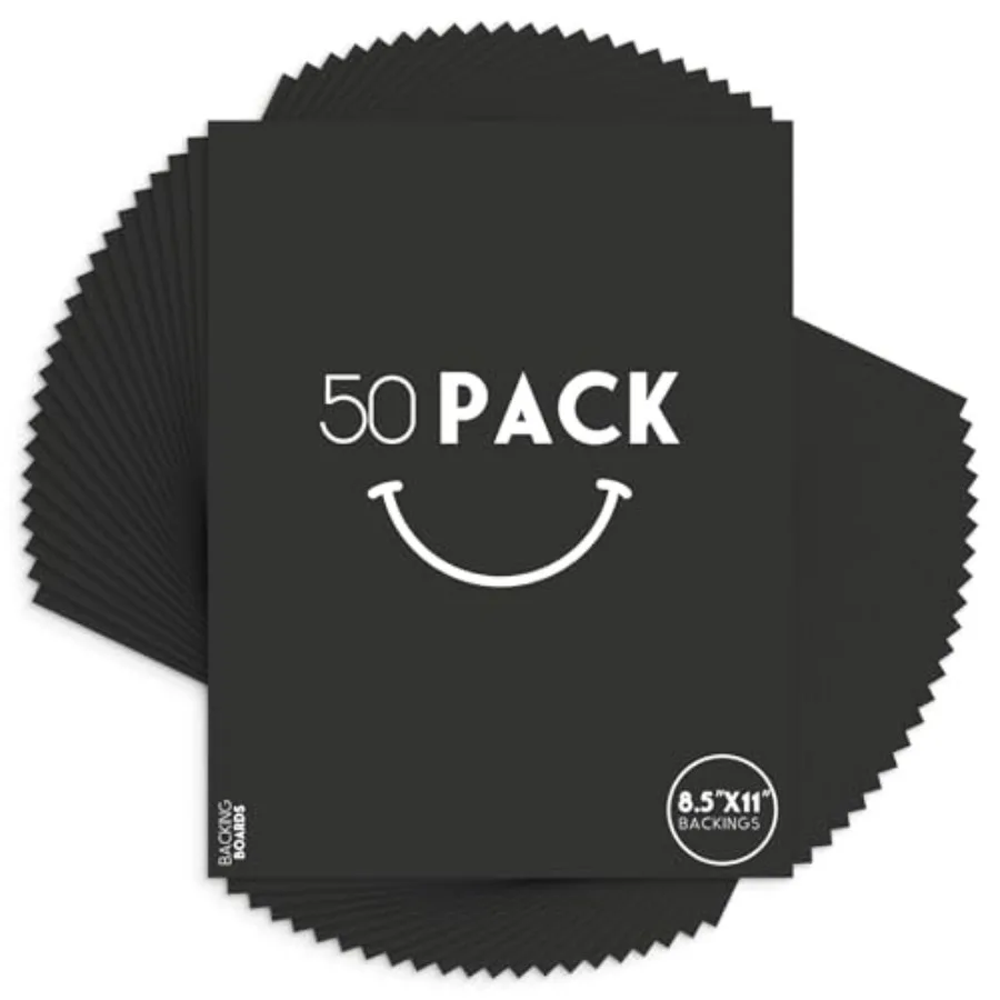 

Golden State Art 8.5x11 Uncut Photo Mat Matboard - Uncut Mats for DIY Projects Presentation Boards Art Crafts Prints 50 Pack