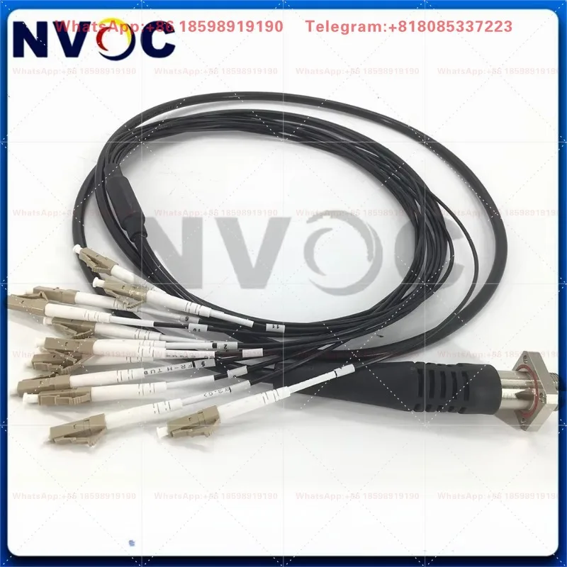 12 Core Optical Fiber Cable Multimode MM OM3 50/125 ODC-MPOUPC Female 1M 2.0mm Black Or Aqua